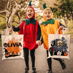 Custom Name Halloween Trick-or-Treat Gifts for Kids - Personalized Tote Bag
