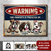 Warning Zone - Funny Personalized Dog Metal Sign