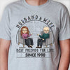 Husband & Wife Are Best Friends For Life - Personalized Unisex T-shirt, Hoodie, Sweatshirt - Gift For Couple, Husband Wife, Anniversary, Engagement, Wedding, Marriage Gift