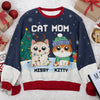 The Most Beautiful Time Of Year - Cat Personalized Custom Ugly Sweatshirt - Unisex Wool Jumper - Christmas Gift For Pet Owners, Pet Lovers