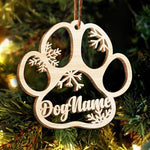 Custom Name Christmas Gifts for Dog Lovers - Personalized Ornament