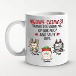 Custom Name Funny Cat Christmas Gifts for Cat Lovers - Personalized Mugs