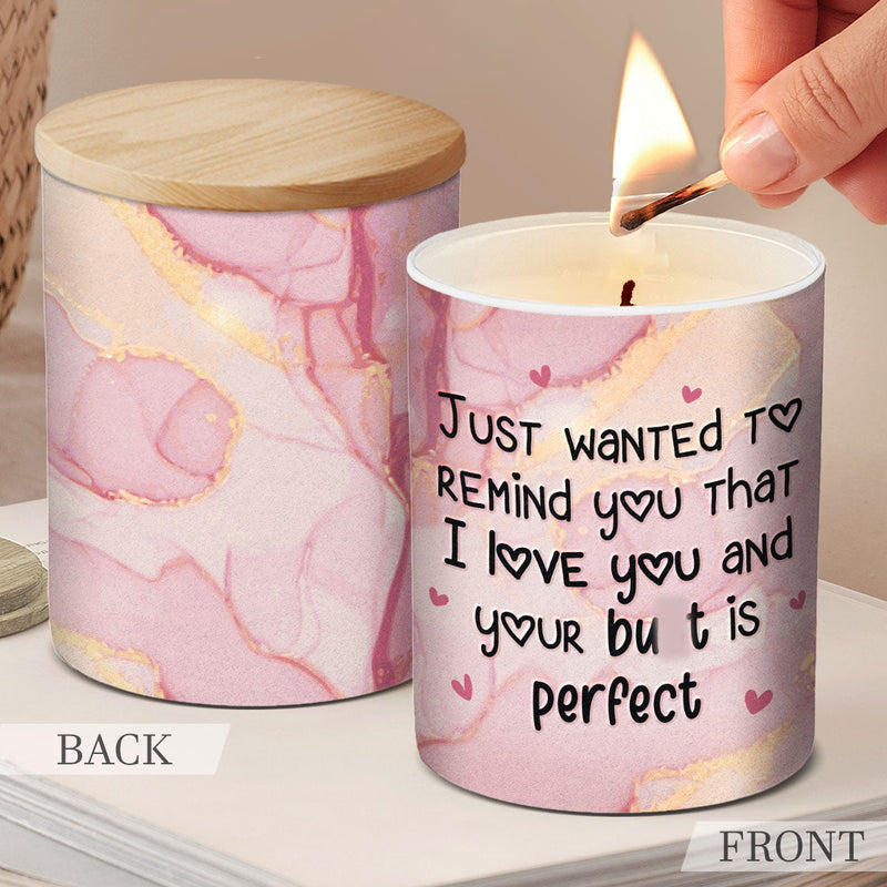 Funny Love Reminder Gifts for Partner - Scented Candle
