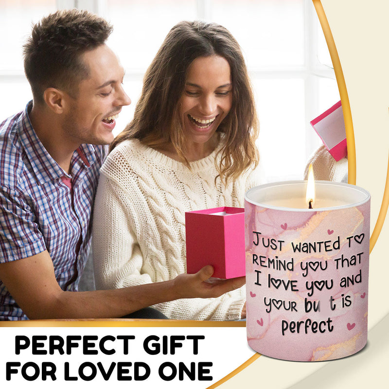 Funny Love Reminder Gifts for Partner - Scented Candle
