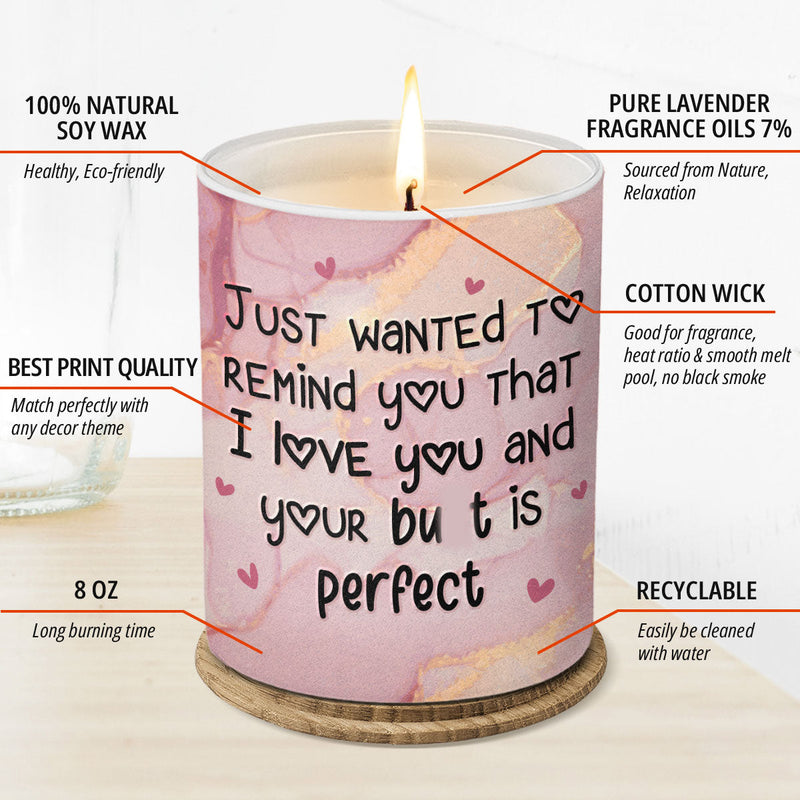 Funny Love Reminder Gifts for Partner - Scented Candle