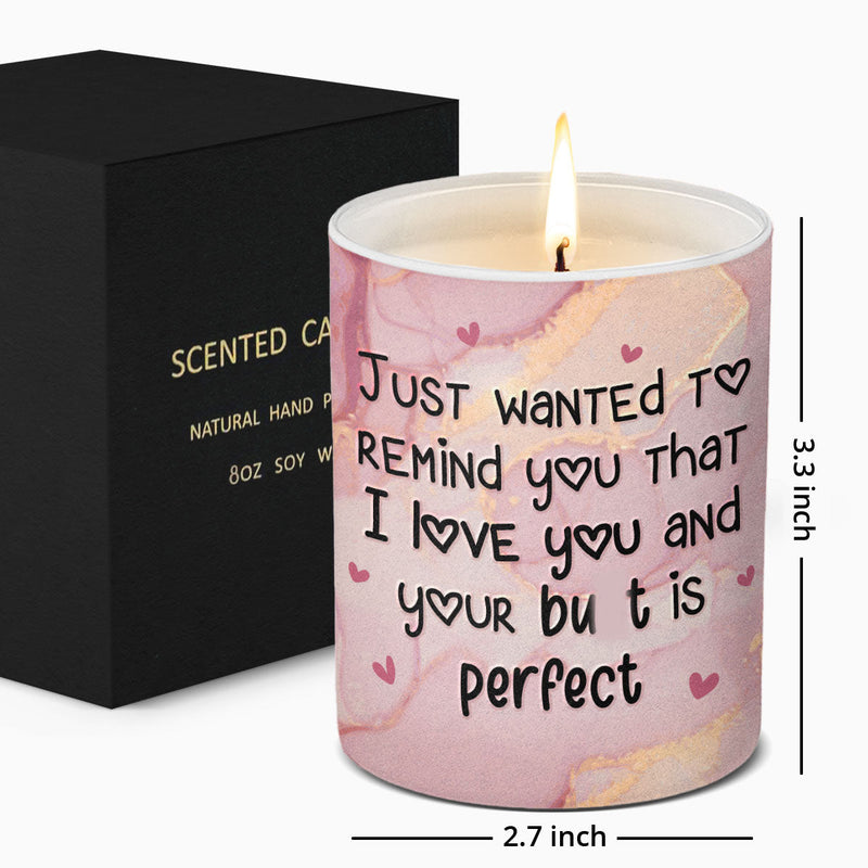 Funny Love Reminder Gifts for Partner - Scented Candle