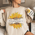 Custom Name Grandma Sunflower Gifts for Grandmothers - Personalized Sweater