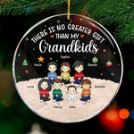 Custom Name Christmas Grandkids Gifts for Grandparents - Personalized Ornament