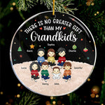 Custom Name Christmas Grandkids Gifts for Grandparents - Personalized Ornament