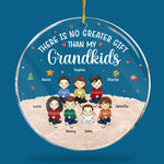Custom Name Christmas Grandkids Gifts for Grandparents - Personalized Ornament