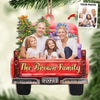 Custom Photo Best Family Ever - Family Personalized Custom Ornament - Wood Car Shaped - Christmas Gift For Family Members