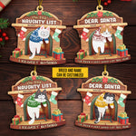 Custom Name Christmas Cat Gifts for Cat Lovers - Personalized Ornament