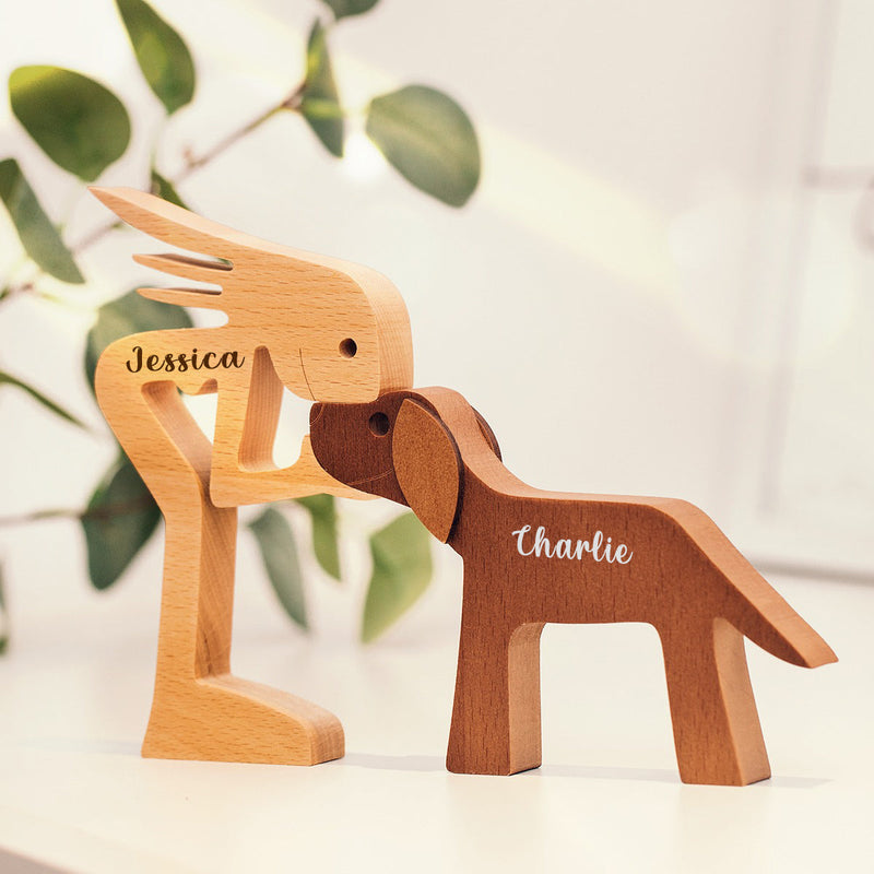 Custom Dog and Owner Love Gifts - Personalized Custom Sculpture