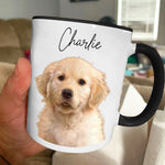 Custom Name Puppy Gifts for Dog Lovers - Personalized Accent Mugs