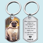 Custom Pet Photo Memorial Gifts for Dog Lovers - Personalized Keychain