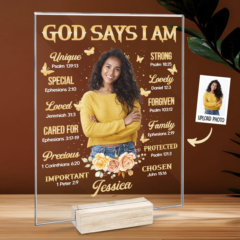 Custom Photo Christian Gifts for Women - Personalized Acrylic Plaque