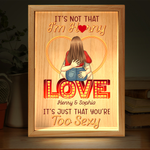 Custom Name Funny Couple Gifts - Personalized Frame Light Box