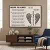 Missing You Always - Memorial Personalized Custom Horizontal Poster - Sympathy Gift For Family Members