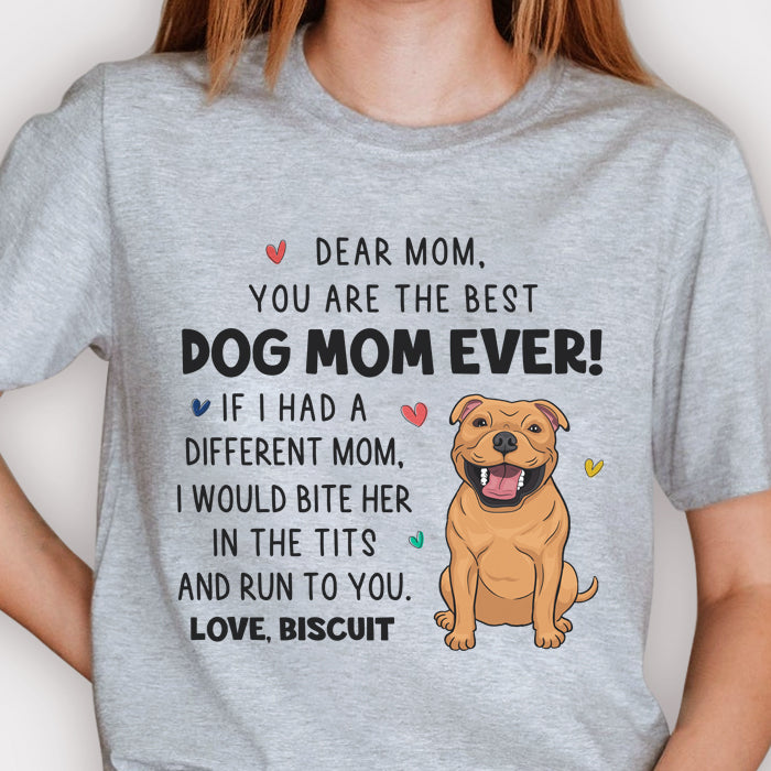 Thank You For Being My Mom - Mother's Day Gifts, Gift For Dog Mom, Personalized Unisex T-shirt, Hoodie