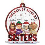Custom Name Funny Bestie Christmas Gifts - Personalized Ornament