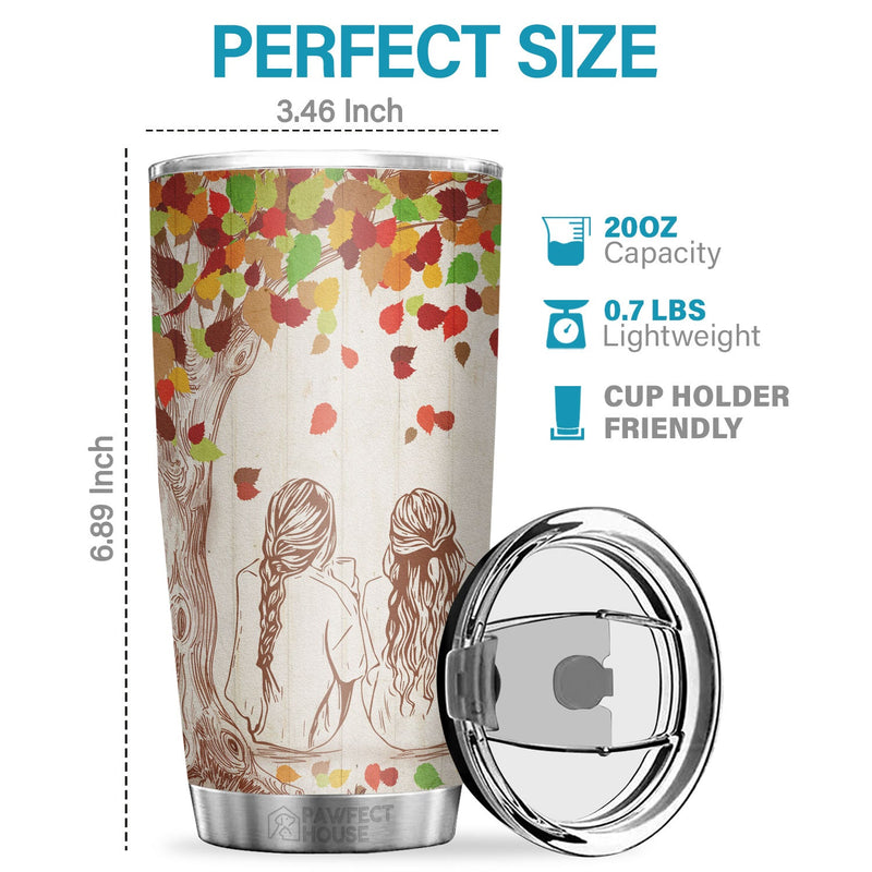 Thank You For The Laughter For All The Fun We’ve Shared - Tumbler - To My Bestie, Gift For Bestie, Best Friend, Sister, Birthday Gift For Bestie And Friend