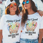 Custom Name LGBTQ Couple Gifts - Personalized Apparel