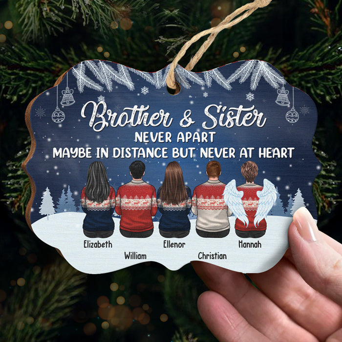 Custom Name Brother and Sister Christmas Gifts - Personalized Ornament
