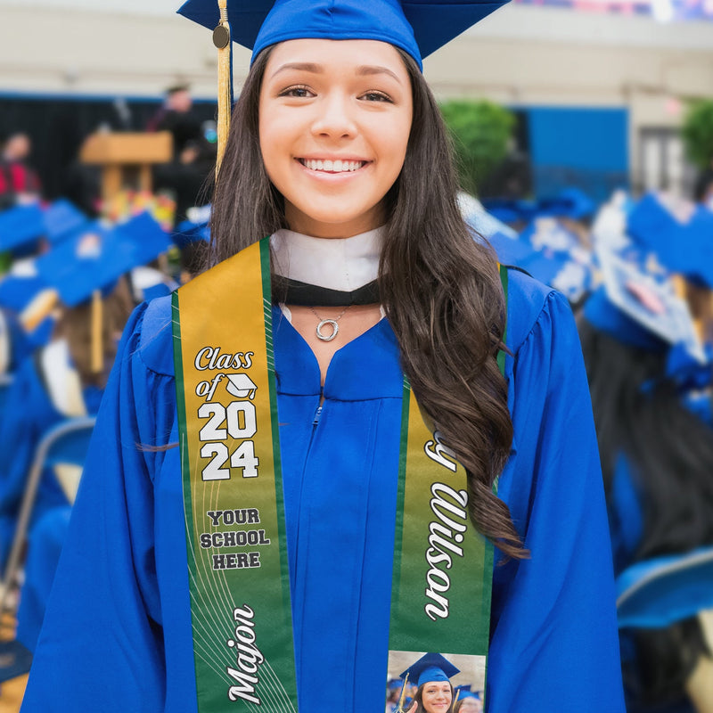 Custom Photo Graduation Gifts for Her - Personalized Stoles