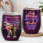 Custom Name Funny Best Friend Gifts - Personalized Wine Tumbler