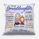 Custom Name Grandma Granddaughter Love Gifts - Personalized Pillow