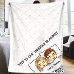 Custom Name Snuggle Couple Gifts - Personalized Blanket