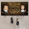 Eventually, He Just Hasn't Asked Yet - Couple Personalized Custom Key Hanger, Key Holder - Gift For Husband Wife, Anniversary
