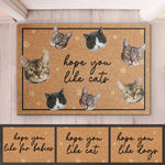 Cat Lover “Hope You Like Cats” Entryway Decor - Doormat