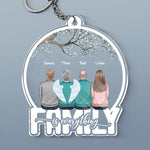 Custom Name Family Memorial Gifts - Personalized Acrylic Keychain