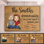 Custom Name Funny Marriage Proposal Gifts for Couples - Personalized Doormat