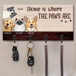Custom Pet Name Home Decor Gifts for Pet Lovers - Personalized Key Holder