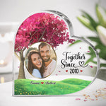 Custom Photo Anniversary Gifts for Couples - Personalized Shaped Acrylic Plaque