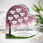Custom Name Grandchildren Gifts for Grandparents - Personalized Shaped Acrylic Plaque