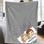Custom Name Snuggle Couple Gifts - Personalized Blanket