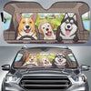 Funny Pets Driving Car - Personalized Custom Auto Sunshade - Gift For Pet Owners, Pet Lovers