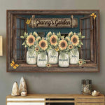 Custom Name Sunflower Granny's Garden Decor - Personalized Poster