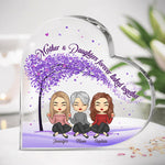 Custom Name Mother Daughter Gifts - Personalized Shaped Acrylic Plaque