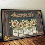 Custom Name Sunflower Granny's Garden Decor - Personalized Poster
