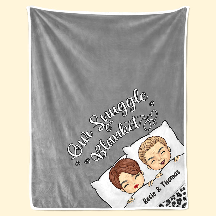 Custom Name Snuggle Couple Gifts - Personalized Blanket
