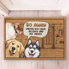 We Rule This House - Dog & Cat Personalized Custom Decorative Mat - Gift For Pet Owners, Pet Lovers