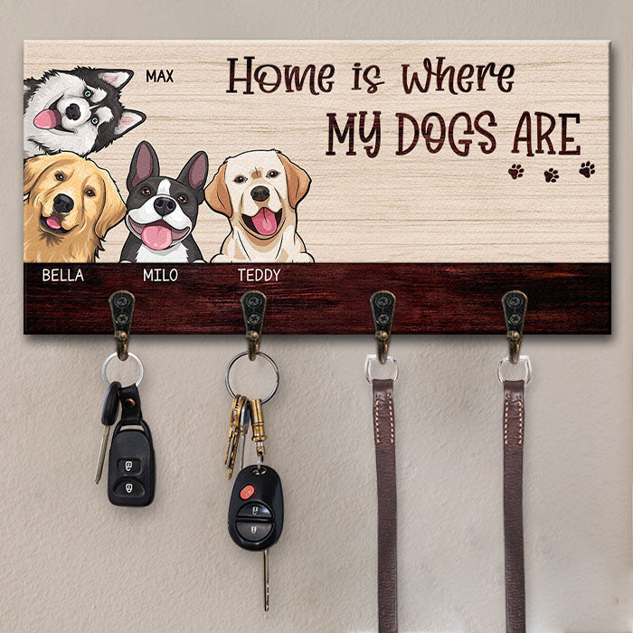 Custom Pet Name Home Decor Gifts for Pet Lovers - Personalized Key Holder