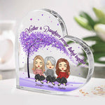 Custom Name Mother Daughter Gifts - Personalized Shaped Acrylic Plaque