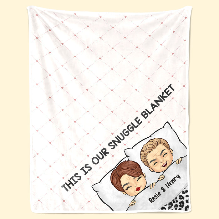 Custom Name Snuggle Couple Gifts - Personalized Blanket