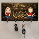 Custom Name Funny Couple Gifts - Personalized Key Holder