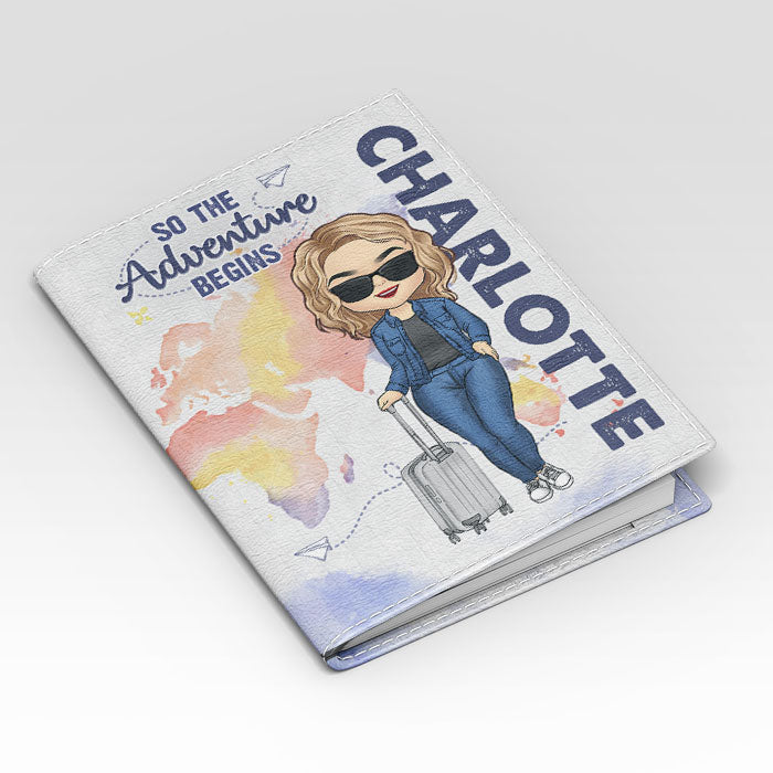Custom Name Travel Adventure Gifts - Personalized Passport Cover